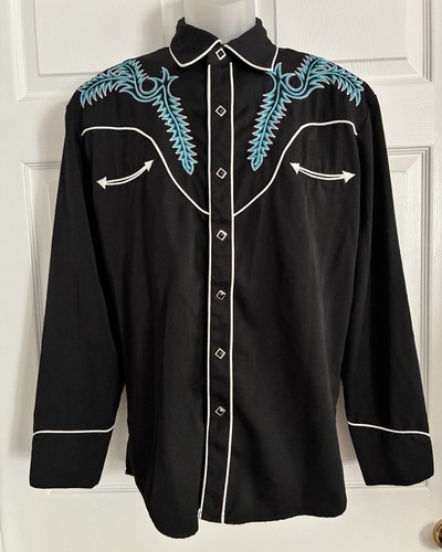 Scully black blue embroidered - black,