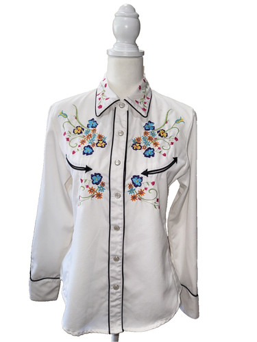Vintage scully white floral - vintage,
