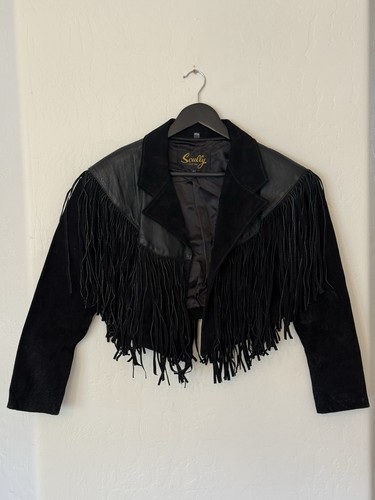 Vintage scully black - vintage, leather
